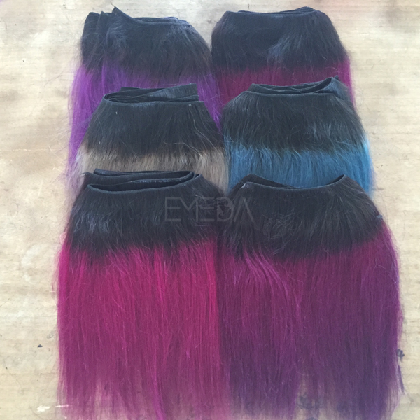 Acct customized order human hair extensions China factory  LJ47